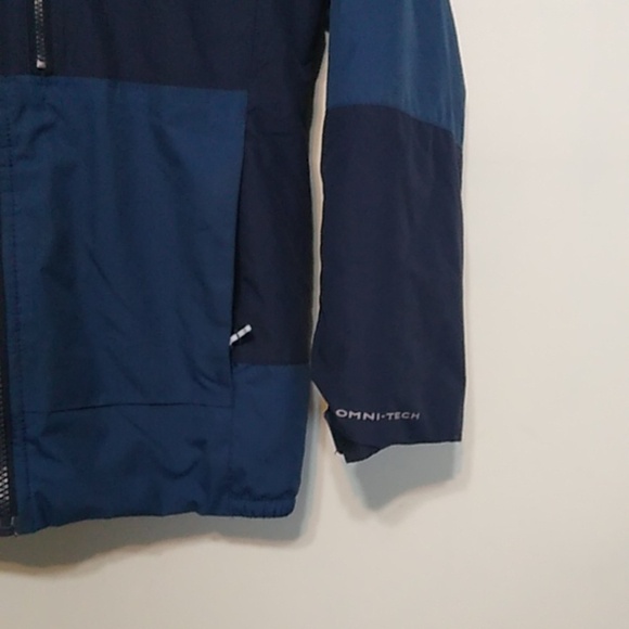 Columbia Kids Two-Tone Blue Omnitech Coat - size Small - Picture 2 of 8